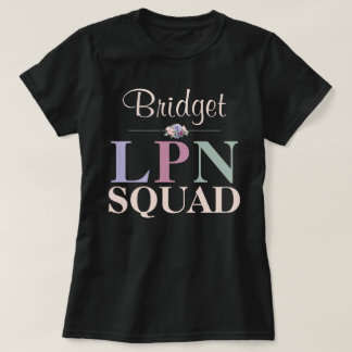 Camiseta Equipe de Enfermeira Prática Licenciada Personaliz