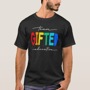 Camiseta Equipe de Ensino Superior Especial E de Estudantes