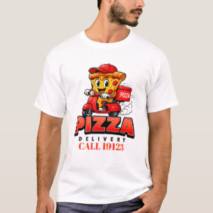Camiseta Equipe de Entrega de Pizza Uniforme 👕🚚