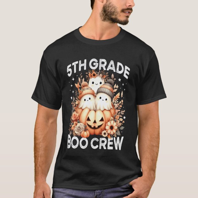 Camiseta Equipe de Espanto da 5ª Série Professora Floral Fa (Frente)