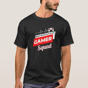Camiseta Equipe de Esquadrão de Jogadores legal corresponde