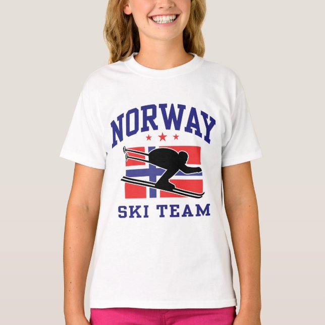 Camiseta Equipe de Esqui da Noruega (Frente)