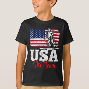Camiseta Equipe de esqui dos EUA América esquiando esportes