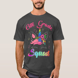 Camiseta Equipe de Estudantes do Esquadrão 6 da Unicórn