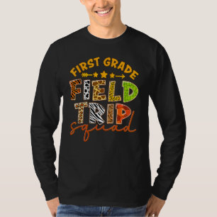 Camiseta Equipe de excursão ao zoológico da primeira série