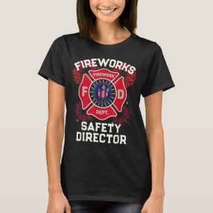 Camiseta Equipe de explosão do diretor de segurança de fogo