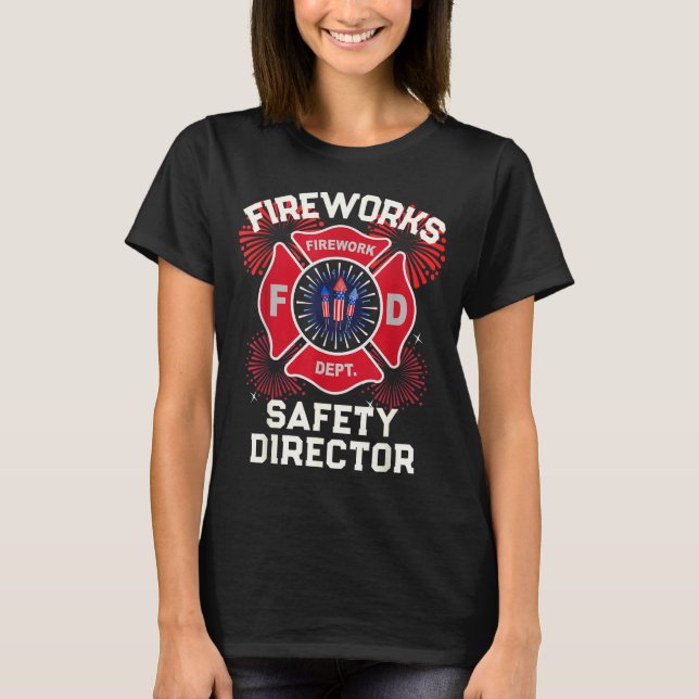 Camiseta Equipe de explosão do diretor de segurança de fogo (Frente)