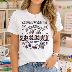 Camiseta Equipe de Fala Personalizada Escolar SLP