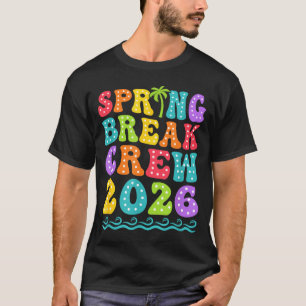 Camiseta Equipe de férias de primavera 2026 grupo familiar