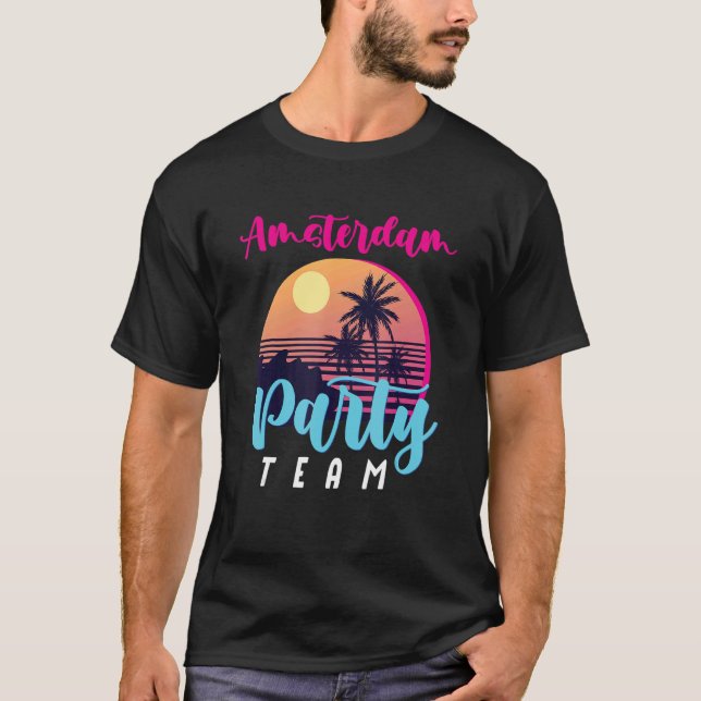 Camiseta Equipe de férias do Partido de Amsterdã (Frente)