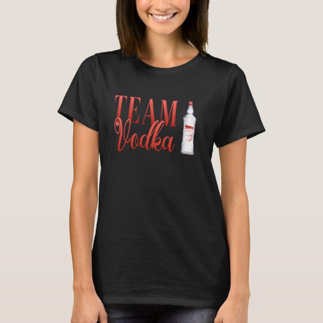 Camiseta Equipe de Festa de Despedida de Solteira Vodka Bar (Frente)