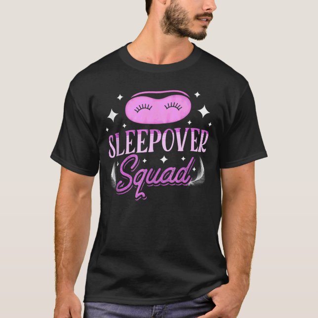 Camiseta Equipe de Festa Noturna de Esquadrão Sleepover (Frente)