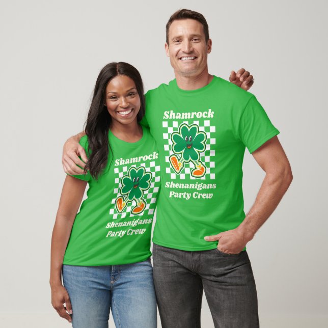 Camiseta Equipe de Festa Shamrock Shenanigans (Unissex)
