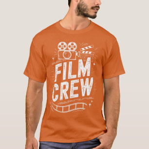 Camiseta Equipe de filmagem de cinema cineasta e diretor de