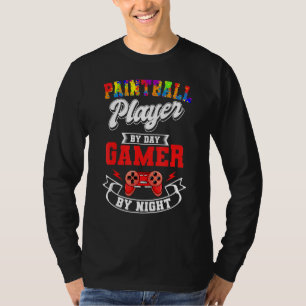 Camiseta Equipe De Fotografação Do Jogador De Vídeo Paintba