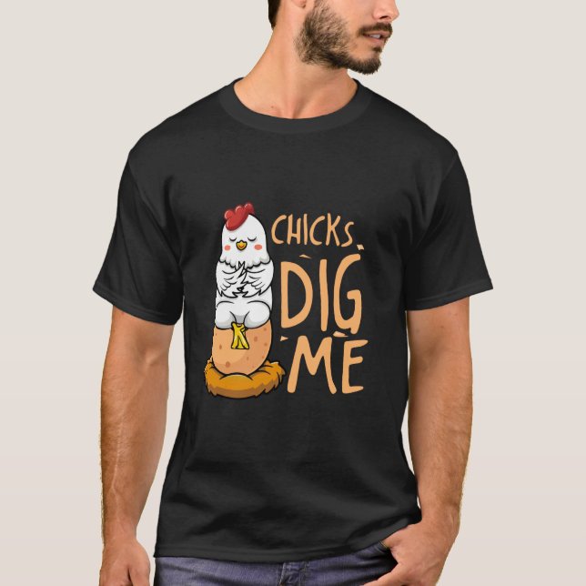 Camiseta Equipe de Frango Sarcástico Café da Manhã Ovos Eng (Frente)