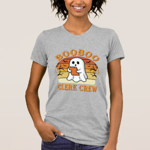 Camiseta Equipe de Funcionário Booboo Projeto de Fantasma d