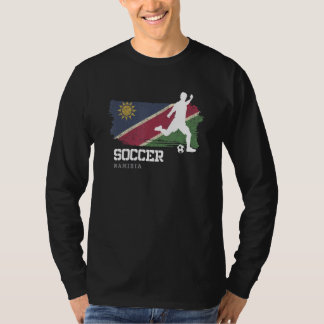 Camiseta Equipe de Futebol Bandeira da Namíbia Jogador de F