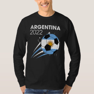 Camiseta Equipe de futebol da Argentina de 2022 Fã Bandeira