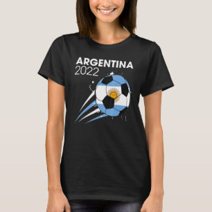 Camiseta Equipe de futebol da Argentina de 2022 Fã Bandeira
