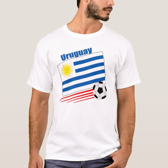Camiseta Equipe de futebol de Uruguai (Frente)