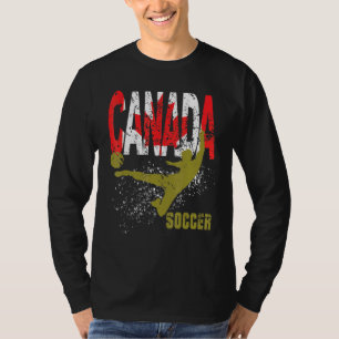 Camiseta Equipe De Futebol E Jogador De Futebol Do Canadá