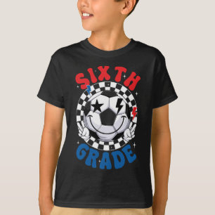 Camiseta Equipe de futebol groovy da sexta série primeiro d