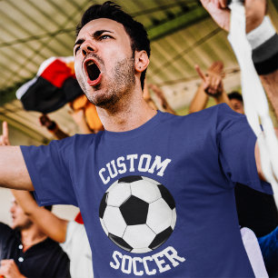 Camiseta Equipe de futebol, jogador & t-shirt dos homens do