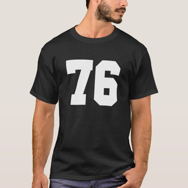 Camiseta Equipe de futebol nº 76 American Rugby Team, Legal (Frente)