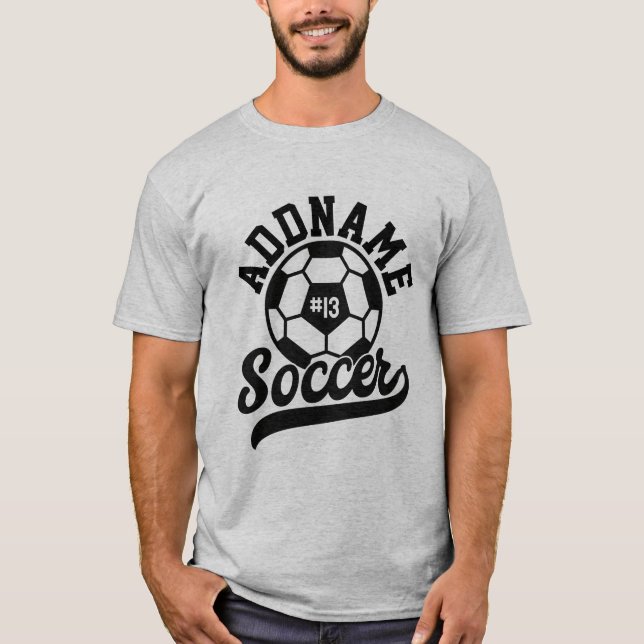 Camiseta Equipe de futebol Personalizada do ADD NAME do jog (Frente)