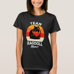 Camiseta Equipe de Gatos Ragdoll Gato Ragdoll Meow Ragdolls