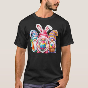 Camiseta Equipe de Gnomos Fofos da Páscoa com Orelhas de Co
