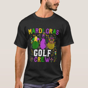 Camiseta Equipe de Golfe do Mardi Gras Contas Máscaras Fofa