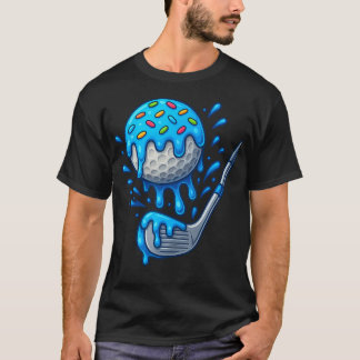 Camiseta Equipe de Gotejamento de Golfe Para Sorvete de Men