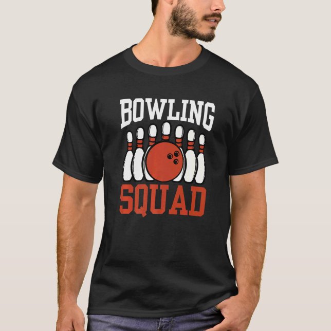 Camiseta Equipe de Hobby da Tripulação da boliche (Frente)