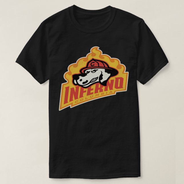 Camiseta Equipe de Hockey com Colúmbia Inferno Desfragmenta (Frente do Design)