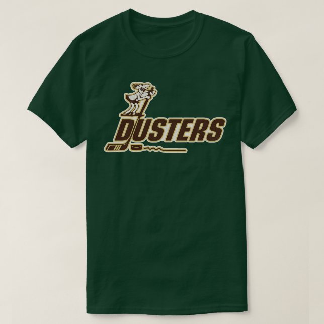 Camiseta Equipe de Hockey com Dusters do Broome Desfragment (Frente do Design)