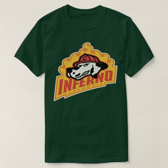 Camiseta Equipe de Hockey da Colúmbia Inferno Defunct (Frente do Design)