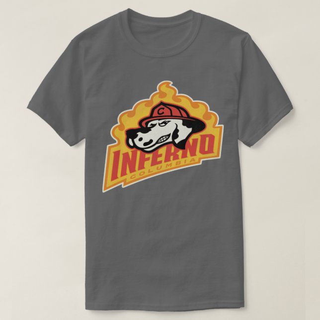 Camiseta Equipe de Hockey da Colúmbia Inferno Defunct (Frente do Design)