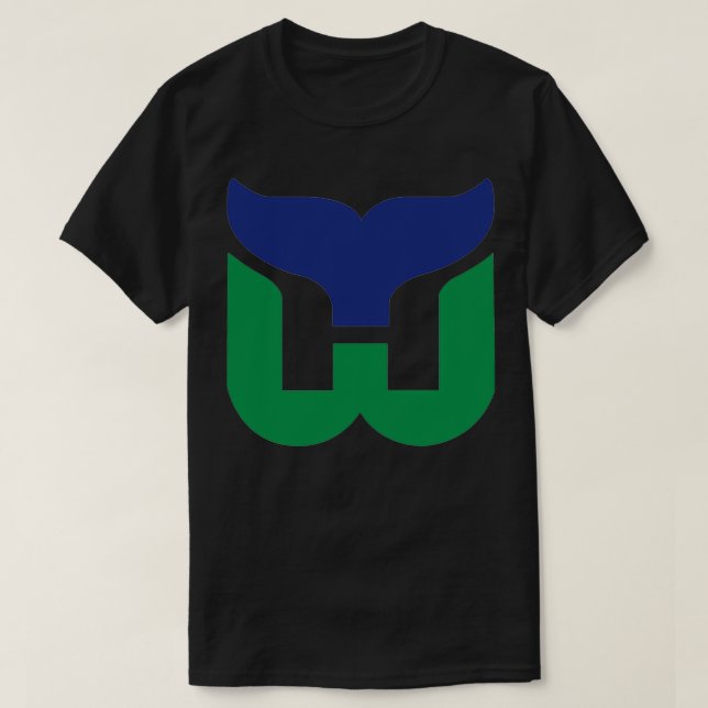 Camiseta Equipe de hóquei em película Hartford Whalers retr (Frente do Design)