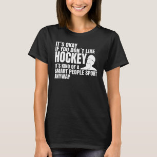 Camiseta Equipe de hóquei no gelo numa pessoas inteligente
