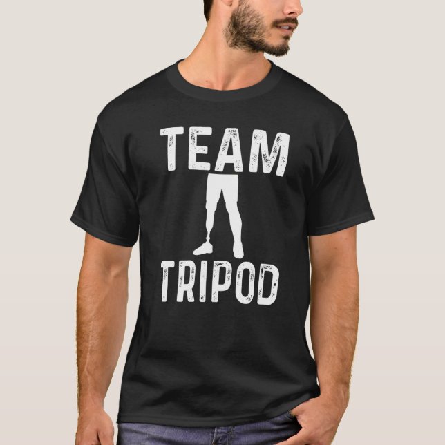 Camiseta Equipe de Humor de Amputados Trípode Corrigido Amp (Frente)