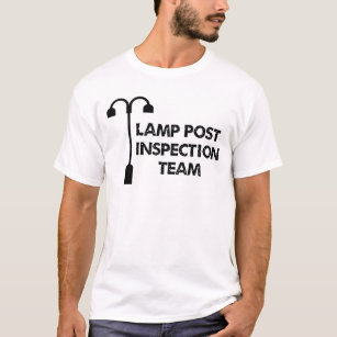 Camiseta Equipe de inspeção do cargo da lâmpada