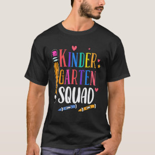 Camiseta Equipe de Jardim de Infância De Volta à Escola Jar