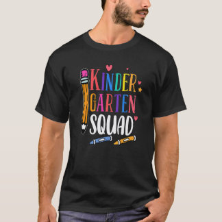 Camiseta Equipe de Jardim de Infância de Volta às Aulas Chá