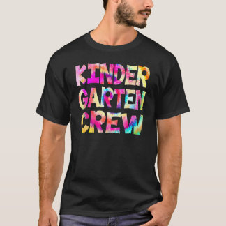 Camiseta Equipe de Jardim de Infância Tinta Tye de Volta à 