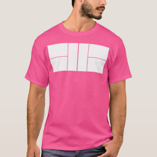 Camiseta Equipe de Jogador de Pedra de Corte (Pickleball)