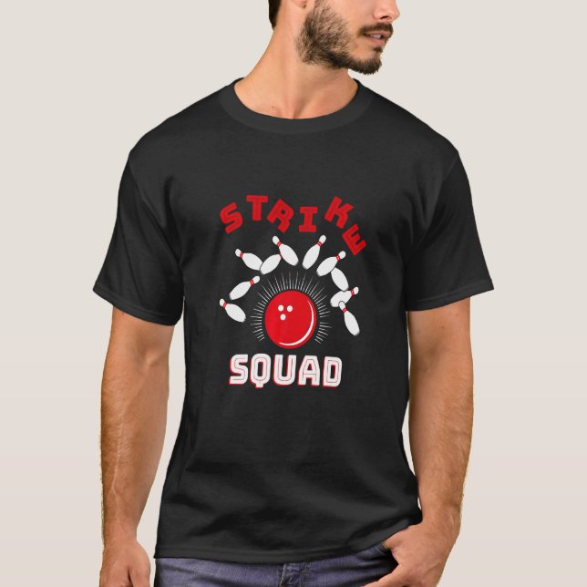 Camiseta Equipe de Jogadores de Boliche com Rolo na Canalet (Frente)