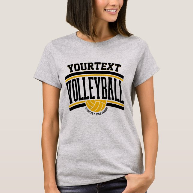 Camiseta Equipe de Jogadores de Voleibol de NOME Personaliz (Frente)