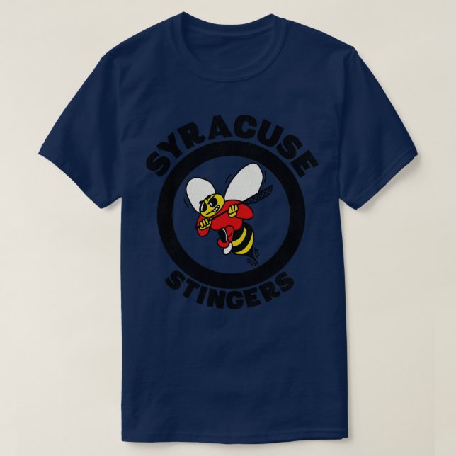 Camiseta Equipe de Lacrosse com Seringas Defuncidas (Frente do Design)